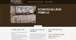 Desktop Screenshot of ecorce-de-liege.com